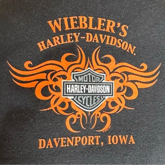 Harley Davidson Womens Tank Top Y2K Weiblers Davenport Iowa Glitter Logo Size M - Picture 12 of 16